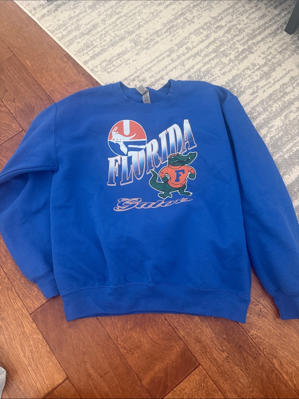 Gildan Royal Blue Florida Gators Graphic Crewneck Sweatshirt